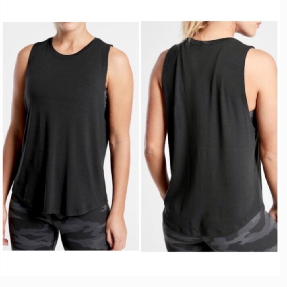 Athleta Black Sleeveless Tank Top